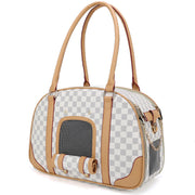 PVC Pet Carrier Tote with Front Mesh Panel