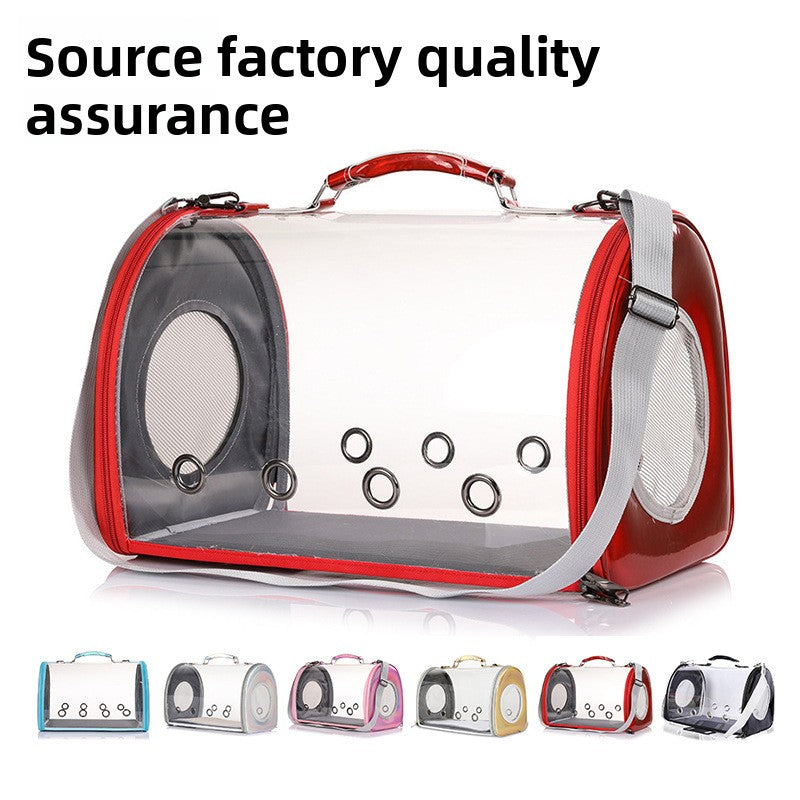 Transparent Pet Carrier Tote with Front Entry