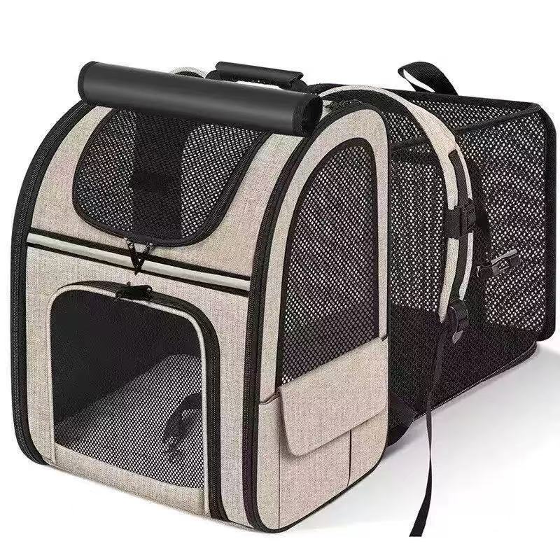 Expandable Soft-Sided Pet Carrier Backpack