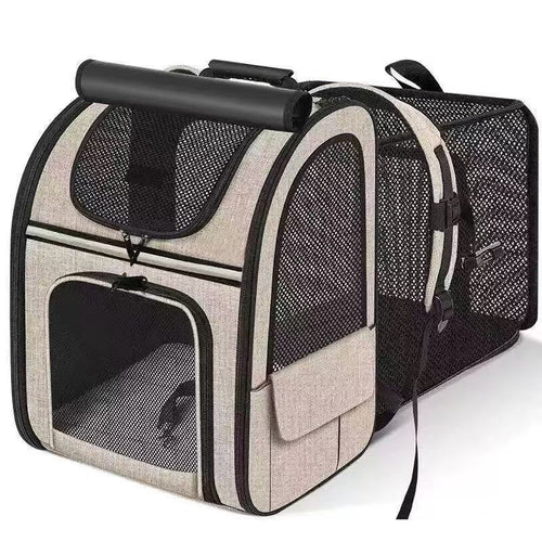 Expandable Soft-Sided Pet Carrier Backpack