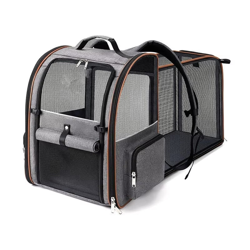 Expandable Pet Carrier with Car Seat Strap
