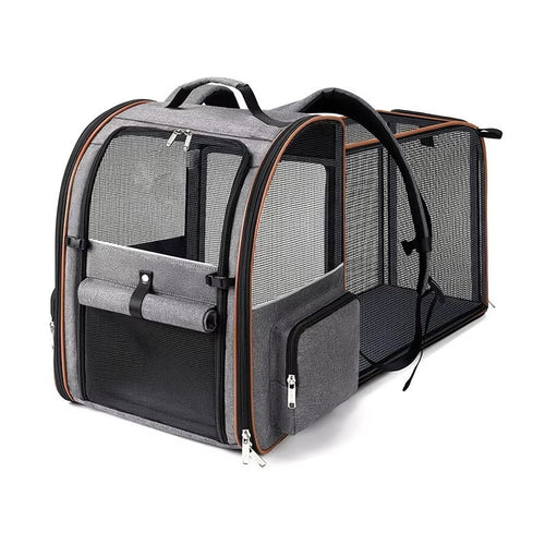 Expandable Pet Carrier with Car Seat Strap