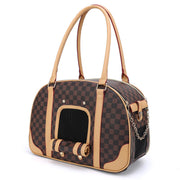 PVC Pet Carrier Tote with Front Mesh Panel