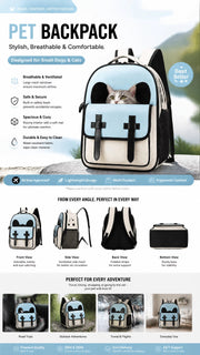 Structured Pet Carrier Backpack