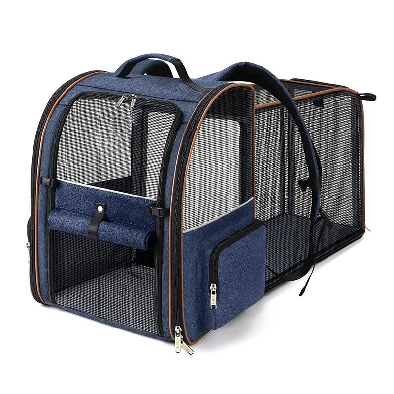 Expandable Pet Carrier with Car Seat Strap