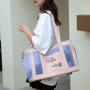 Mesh-Panel Pet Carrier Tote