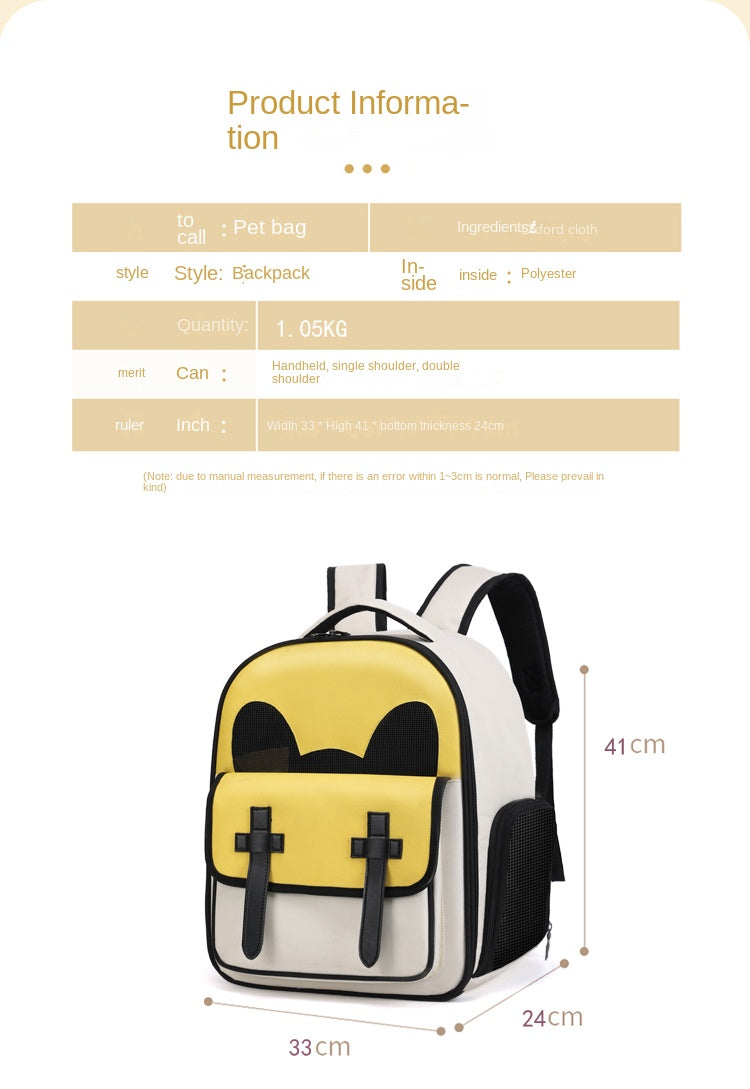 Structured Pet Carrier Backpack