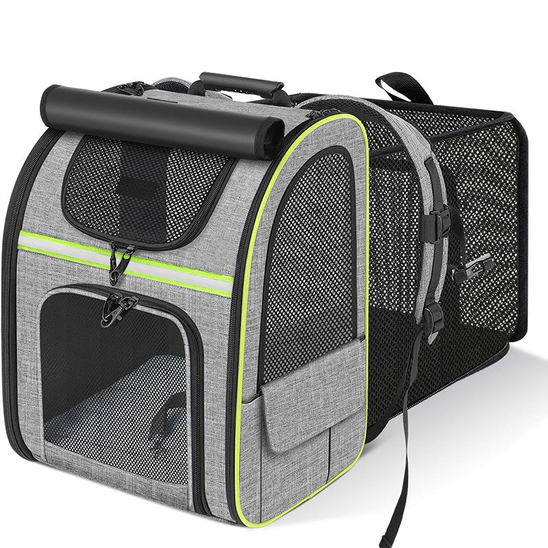 Expandable Soft-Sided Pet Carrier Backpack