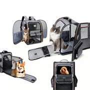 Expandable Pet Carrier with Car Seat Strap