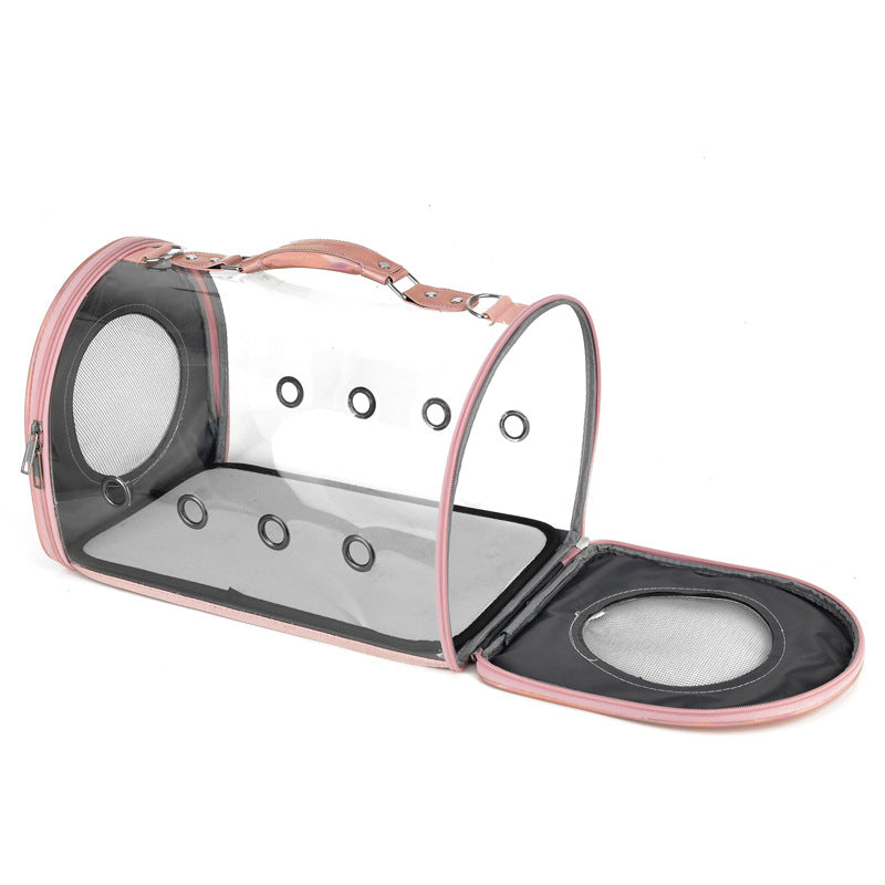 Transparent Pet Carrier Tote with Front Entry