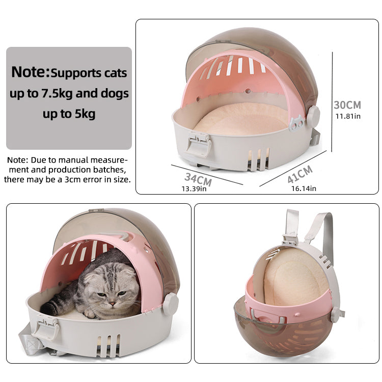 Front-Opening Hard-Shell Pet Carrier Backpack