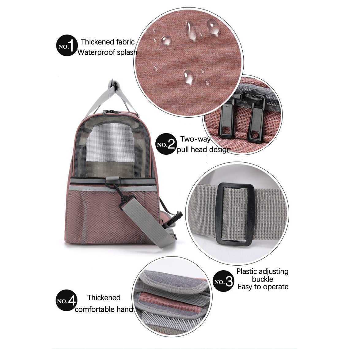 Structured Pet Carrier Tote