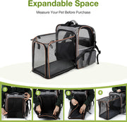 Expandable Pet Carrier with Car Seat Strap