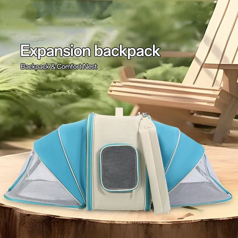 Wide-Expansion Pet Carrier Backpack