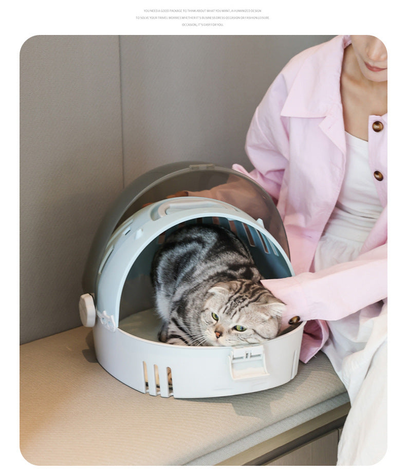 Front-Opening Hard-Shell Pet Carrier Backpack