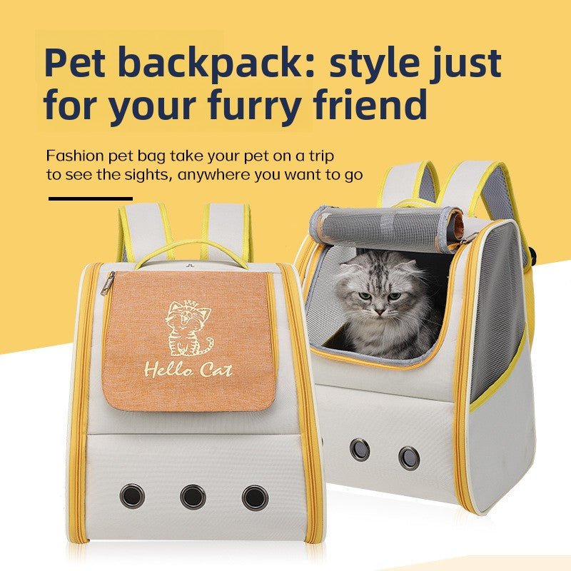 Structured Pet Carrier Backpack with Front Window