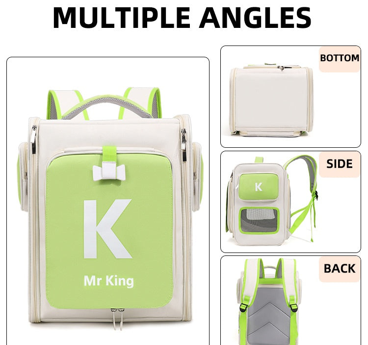 Expandable Oxford Pet Carrier Backpack