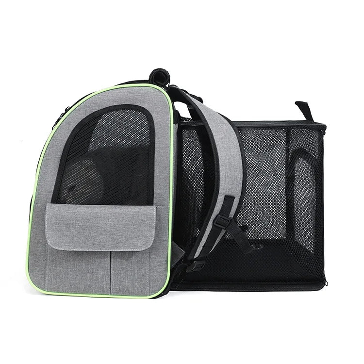 Expandable Soft-Sided Pet Carrier Backpack