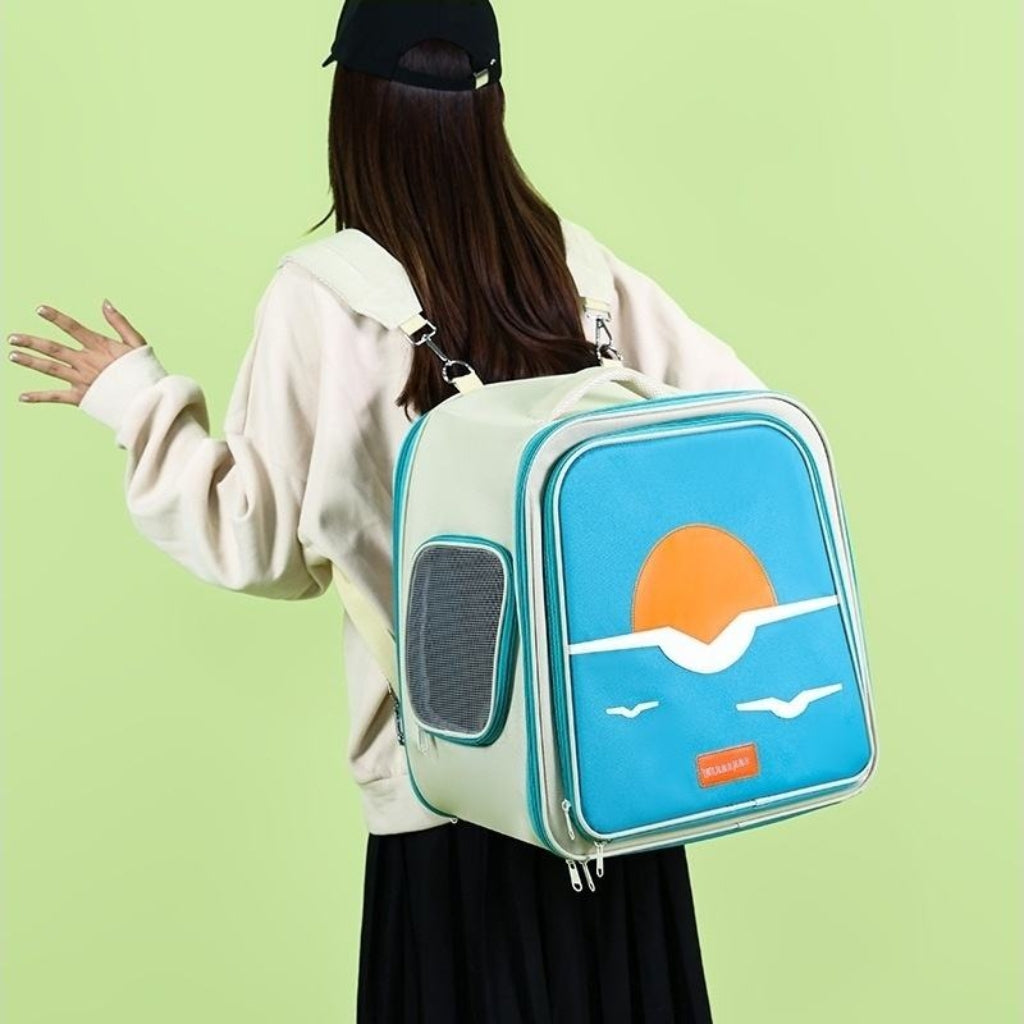 Wide-Expansion Pet Carrier Backpack