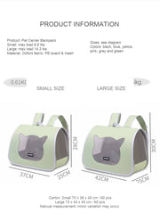 Pet Carrier Backpack with Two Size Options