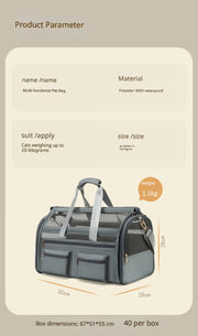 Soft-Sided Pet Carrier Tote