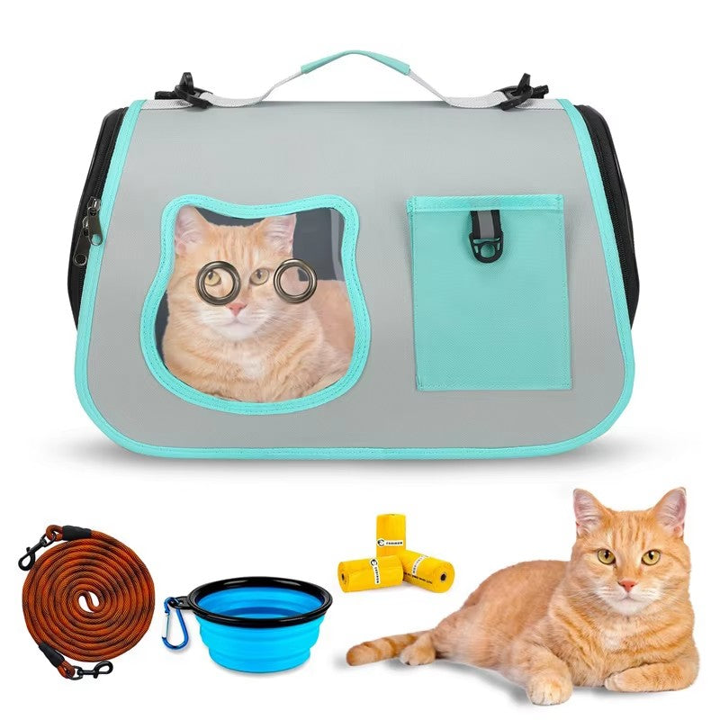 Ventilated Pet Carrier Tote with Front Window