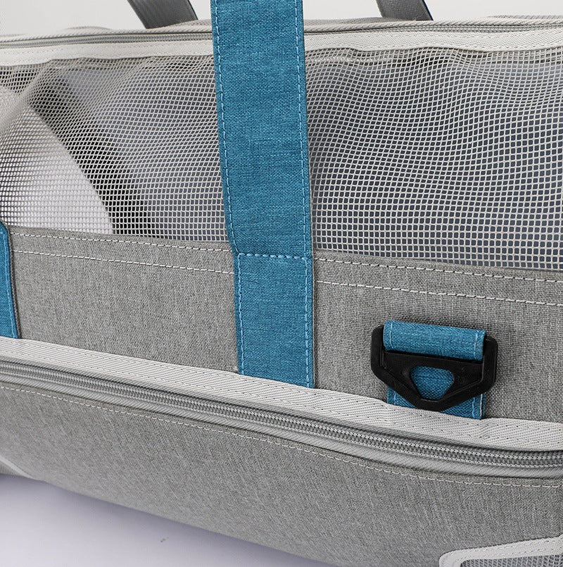Mesh Pet Carrier Tote with Shoulder Strap