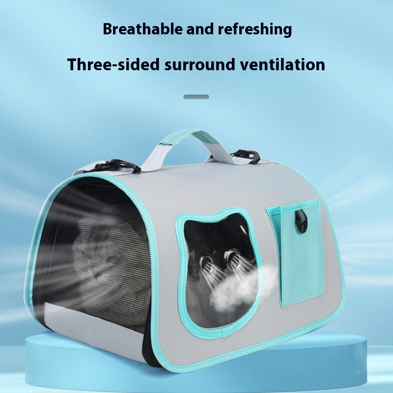 Ventilated Pet Carrier Tote with Front Window