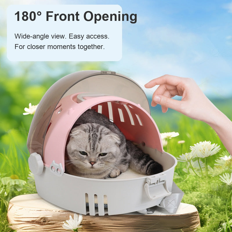 Front-Opening Hard-Shell Pet Carrier Backpack