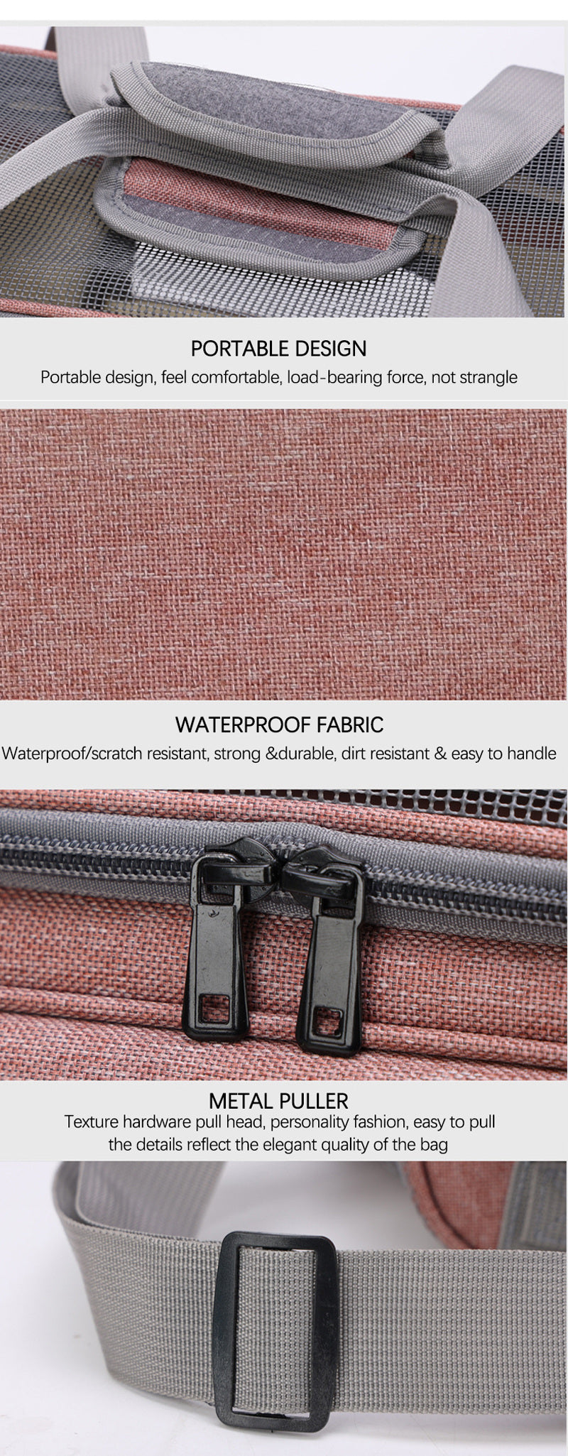 Structured Pet Carrier Tote