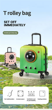Hard-Shell Wheeled Pet Carrier