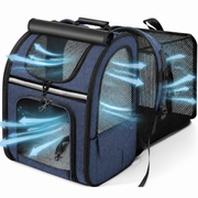Expandable Soft-Sided Pet Carrier Backpack
