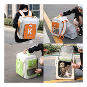 Expandable Oxford Pet Carrier Backpack