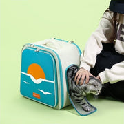 Wide-Expansion Pet Carrier Backpack