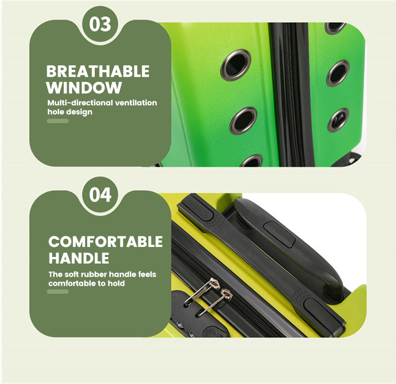 Hard-Shell Wheeled Pet Carrier