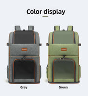 Polyester Wheeled Pet Carrier with Trolley