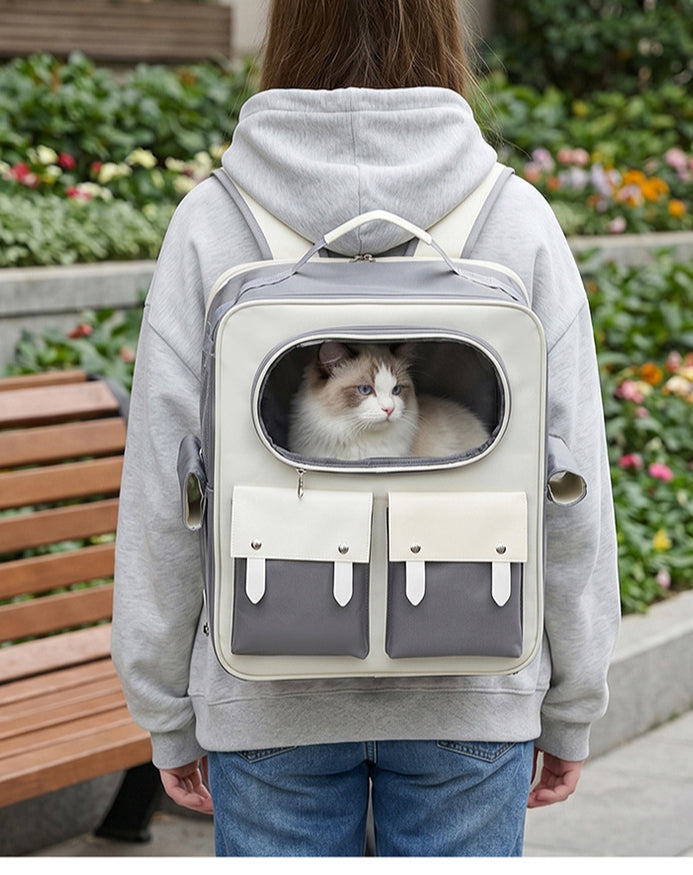 Convertible Pet Carrier Backpack with Standard & Wheeled Options