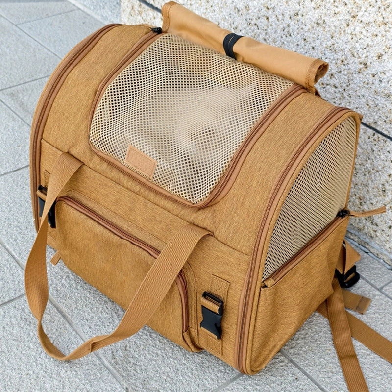 Polyester Expandable Pet Carrier Backpack