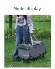 Large Oxford Wheeled Pet Carrier