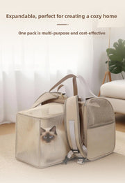 Nylon Expandable Pet Carrier Backpack