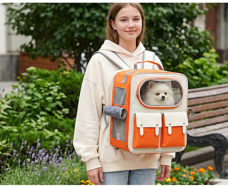 Convertible Pet Carrier Backpack with Standard & Wheeled Options