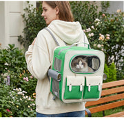 Convertible Pet Carrier Backpack with Standard & Wheeled Options
