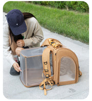 Polyester Expandable Pet Carrier Backpack