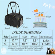 PU Pet Carrier Tote with 7 Color Options