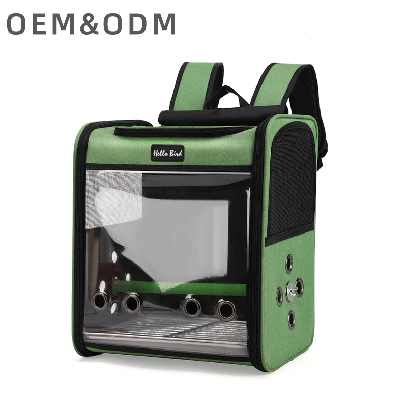 Oxford and PVC Small Pet Carrier Backpack