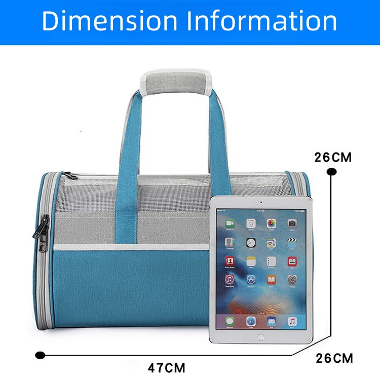 Mesh Pet Carrier Tote with Shoulder Strap