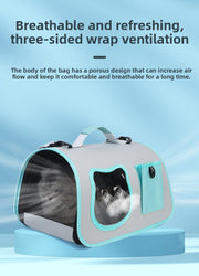 Ventilated Pet Carrier Tote with Front Window