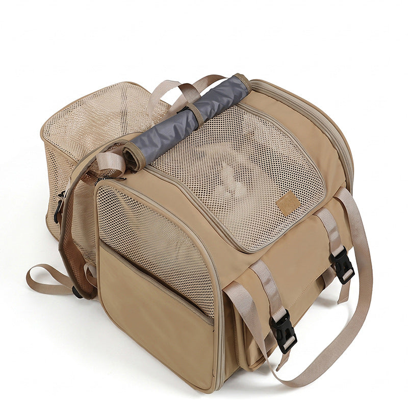 Nylon Expandable Pet Carrier Backpack