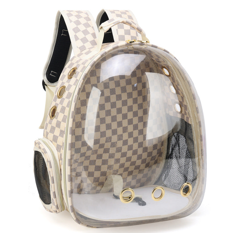 PU and PET Pet Carrier Backpack