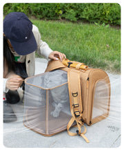 Polyester Expandable Pet Carrier Backpack